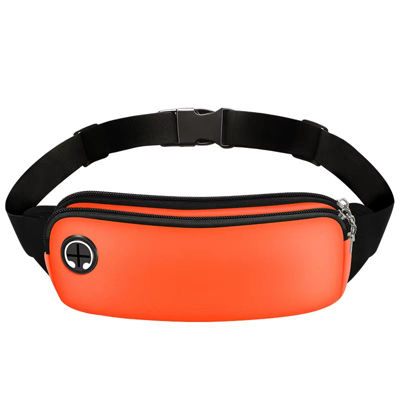 Professional Sports Waist Bag for Men and Women - Black Running Belt Bag for Phones and Gym Accessories