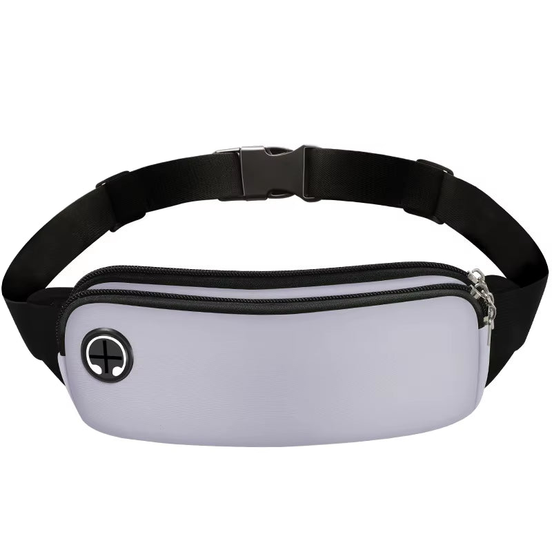 Professional Sports Waist Bag for Men and Women - Black Running Belt Bag for Phones and Gym Accessories